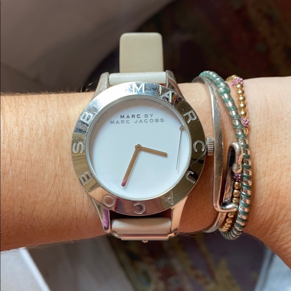 March jacobs genuine leather watch